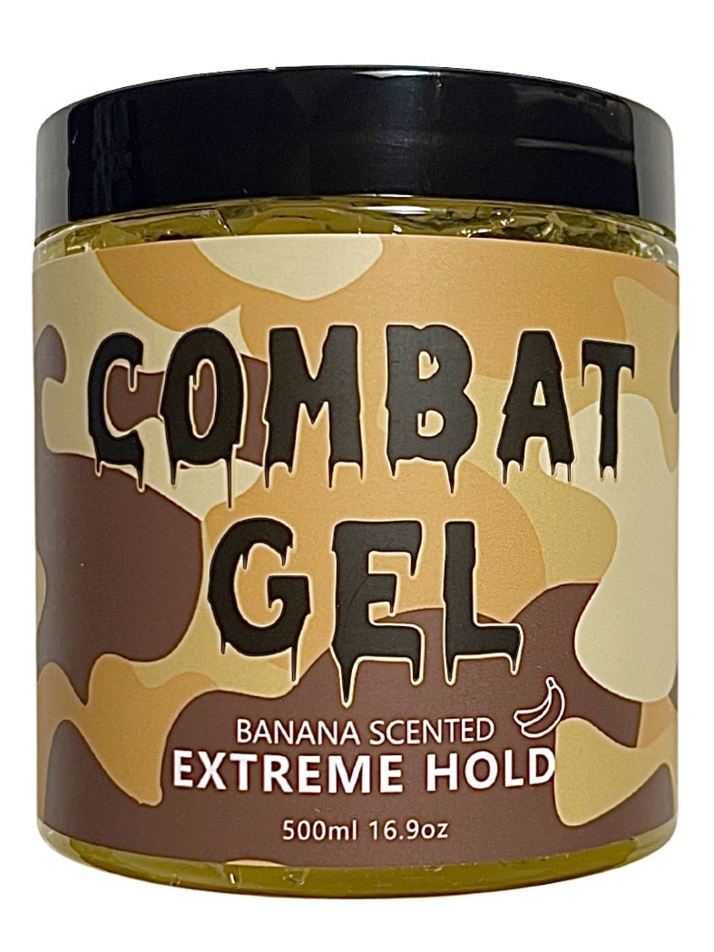 🍌 Combat Gel Banana Scented Extreme Hold Hair Gel 16.9oz